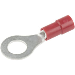 Cosses à œillet RS PRO, Isolé, Rouge, 1.5mm², M6, 12mm