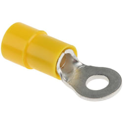 Cosses à œillet Rs Pro Isolé, Jaune, 6mm², M4, 7.2mm