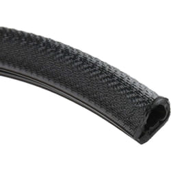 Rs Pro - Protection de bordure en pvc noir, 20m x 15 mm x 13mm ( Prix pour Bobine de 20 Mètres )