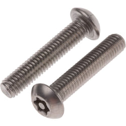 Rs Pro - Vis de sécurité inviolable, M5 x 25mm, tête Bouton, en Acier Inoxydable A2 304 ( Prix pour Sachet de 50 )