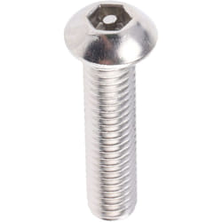 Rs Pro - Vis de sécurité inviolable, M6 x 25mm, tête Bouton, en Acier Inoxydable A2 304 ( Prix pour Sachet de 100 )