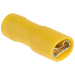 Rs Pro - Cosse faston Isolé, Jaune