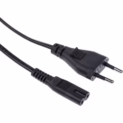 Connecteur A = C7, CEI Connecteur B = CEE 7 / 16, Europlug Longueur = 1.8m Courant = 2,5 A Couleur de gaine = Noir Tension =  ...