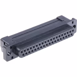 Nombre de contacts = 37 Genre = Femelle Orientation du corps = Droit Type de montage = Montage sur câble Pas = 2.77mm Type de ...
