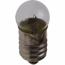 Tension = 6,5 V Base de la lampe = E10 Courant = 150 mA Diamètre = 11.5mm Taille de la lampe = G3 1/2 Longueur = 25 mm Couleu ...