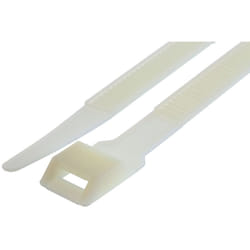 Serre-câble RS PRO Naturel en Nylon 66, 132mm x 9 mm ( Prix pour Sachet de 100 )