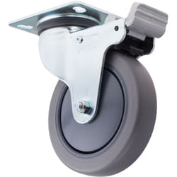 Rs Pro - Roulettes industrielles Pivotant avec frein Diam 125mm, 90kg ( Prix pour 1 )
