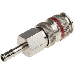 Rs Pro - Raccord rapide pneumatique Tuyau cannelé vers Mâle 6mm plc 60, Rectus 19 en Laiton ( Prix pour 1 )