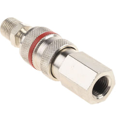 Rs Pro - Raccord rapide pneumatique Filetage vers Femelle, Mâle g 1/4 Femelle, r 1/4 Mâle 1/4pouces plc 60, Rectus 19 en ( Prix pour 1 )