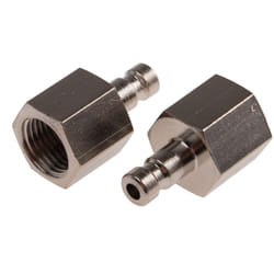Raccord rapide pneumatique Rs Pro Filetage vers Femelle g 1/8 Femelle 1/8pouces en Laiton ( Prix pour Paquet de 5 )