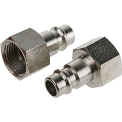 Raccord rapide pneumatique Rs Pro Filetage vers Femelle g 3/8 Femelle 3/8pouces en Acier ( Prix pour Paquet de 5 )