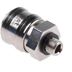 Raccord rapide pneumatique Rs Pro Filetage vers Mâle g 1/8 Mâle 1/8pouces en Laiton ( Prix pour 1 )