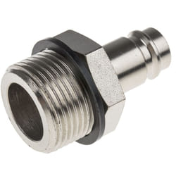 Rs Pro - Raccord rapide pneumatique Filetage vers Mâle g 3/4 Mâle 3/4pouces en Laiton, Acier ( Prix pour 1 )