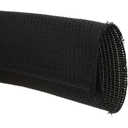 Rs Pro - Gaine Tressée 32mm Noir en pet, 3m ( Prix pour sachet de 3 Mètres )