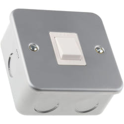 Interrupteur d'éclairage Rocker IP20 Gris ( Prix pour 1 )