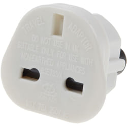 Adaptateur de voyage, avec Type g - Britannique 3 broches ( Prix pour 1 )