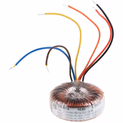 Tension au primaire = 230V c.a. Tension au secondaire = 2 x 12V c.a. Puissance = 50VA Nombre de sorties = 2 Courant au second ...