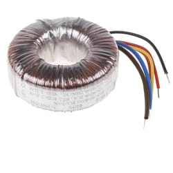 Rs Pro - Transformateur torique 2 sorties, 230V c.a. 2 x 12V c.a., 80VA ( Prix pour 1 )