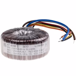 Description générale Transformateur torique RS Pro de 120VA, conçu pour l'éclairage à faible tension. Ce modèle ouvert est id ...