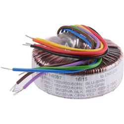 Rs Pro - Transformateur torique 2 sorties, 115 v ac, 230 v ac 2 x 9V c.a., 50VA ( Prix pour 1 )