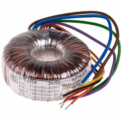 Tension au primaire = 115 V ac, 230 V ac Tension au secondaire = 2 x 18V c.a. Puissance = 50VA Nombre de sorties = 2 Courant ...