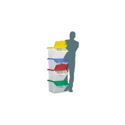 Bac de rangement Rs Pro Rouge en pp, 345mm x 400mm x 635mm ( Prix pour Lot de 4 )
