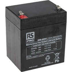 Batterie au plomb étanche Rs Pro 12V 4Ah cyclique ( Prix pour 1 )