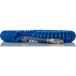 Tuyau spiralé usb, avec raccord r 1/4, Bleu, Diam.ext 8mm, Long. 4m ( Prix pour 1 )
