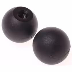 Filetage = M6 Diamètre de filetage = 6mm Forme du bouton = Sphérique Type de montage = Alésage Diamètre du bouton = 25mm Coul ...