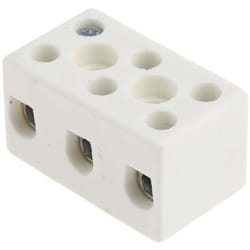 Bornier de raccordement RS PRO, 3 pôles , A visser, 10mm², 57A ( Prix pour Paquet de 5 )