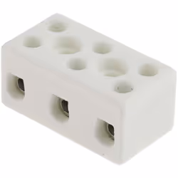 Nombre de voies = 3 Courant = 32A Taille de fil = 12 AWG Type de raccordement = A visser Avec fusible = Non Matériau = Cérami ...