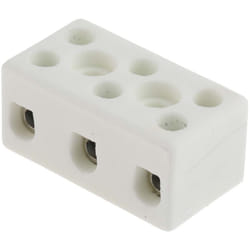 Rs Pro - Bornier de raccordement 3 pôles , a visser, 4mm², 32A ( Prix pour Paquet de 5 )
