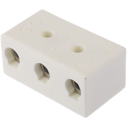 Rs Pro - Bornier de raccordement 3 pôles , a visser, 16mm², 76A ( Prix pour Paquet de 5 )