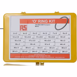 Type = Kit de joint torique, pas métrique Matériau = Nitrile Contenu du kit = 385 pièces