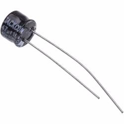 Capacité = 47µF Tension = 16V c.c. Type de montage = Traversant Technologie = Electrolytique Dimensions = 6 (Dia.) x 5mm Haut ...