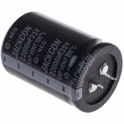 Capacité = 4700µF Tension = 35V c.c. Type de montage = Traversant Technologie = Electrolytique Dimensions = 22 (Dia.) x 35mm  ...