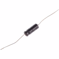 Capacité = 33µF Tension = 50V c.c. Type de montage = Traversant Technologie = Electrolytique Dimensions = 8 (Dia.) x 16mm Hau ...