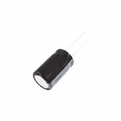 Capacité = 220µF Tension = 25V c.c. Type de montage = Traversant Technologie = Electrolytique Dimensions = 8 (Dia.) x 11mm Ha ...