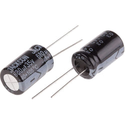 Condensateur RS PRO 680µF, 35V c.c.