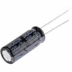 Capacité = 1000µF Tension = 35V c.c. Type de montage = Traversant Technologie = Electrolytique Dimensions = 10 (Dia.) x 25mm  ...