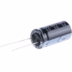 Capacité = 2200µF Tension = 35V c.c. Type de montage = Traversant Technologie = Electrolytique Dimensions = 13 (Dia.) x 26mm  ...