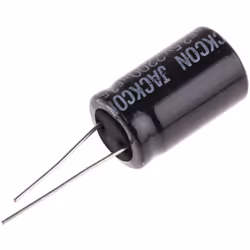 Capacité = 2200µF Tension = 35V c.c. Type de montage = Traversant Technologie = Electrolytique Dimensions = 16 (Dia.) x 26mm  ...