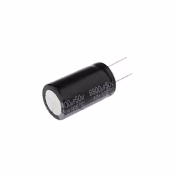 Capacité = 6800µF Tension = 50V c.c. Type de montage = Traversant Technologie = Electrolytique Dimensions = 25 (Dia.) x 44mm  ...