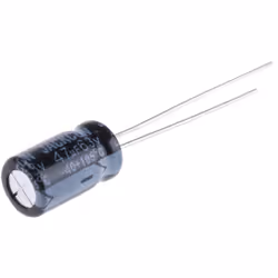 Capacité = 47µF Tension = 63V c.c. Type de montage = Traversant Technologie = Electrolytique Dimensions = 6.3 x 11mm Hauteur  ...