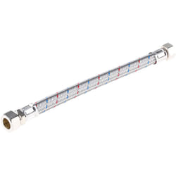 Tuyau flexible 15 bar, longueur 300mm, bsp 1/2' femelle vers Compression 15 mm epdm ( Prix pour 1 )