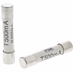 Gamme de courant = 500mA Taille de fusible = 6.3 x 32mm Vitesse de fusion = T Plage de tension = 500V c.a. Matériau du corps ...