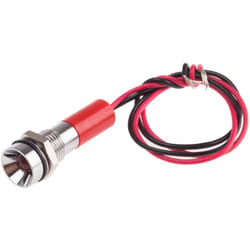 Voyant led lumineux Rouge Rs Pro dia. 8mm, 12V c.c., IP67 ( Prix pour 1 )