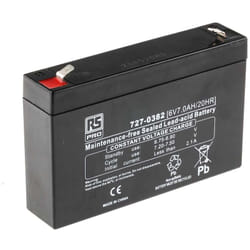 Rs Pro - Batterie au plomb étanche 6V 7Ah cyclique ( Prix pour 1 )