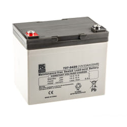 Rs Pro - Batterie au plomb étanche 12V 33Ah cyclique ( Prix pour 1 )
