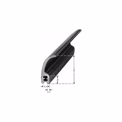 Longueur = 20m Largeur = 5.4mm Hauteur = 40,7 mm Matériau = EPDM Couleur = noir RS PRO 9
